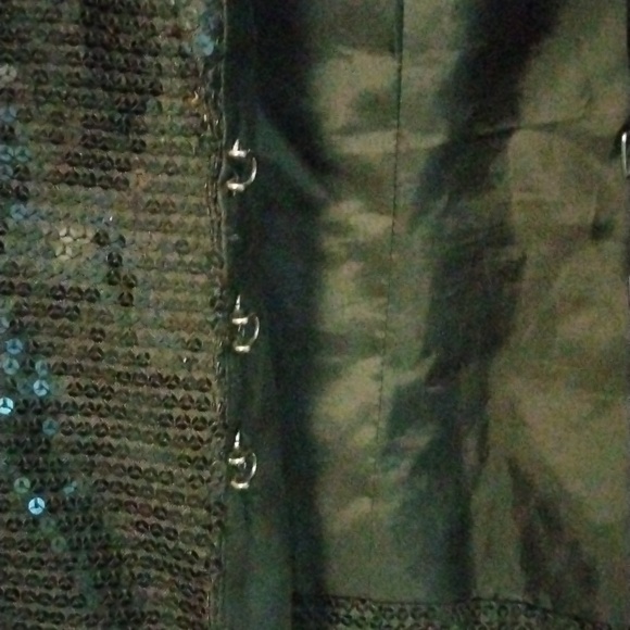 Patricia Field Black sequin blazer size 12 - Picture 3 of 7